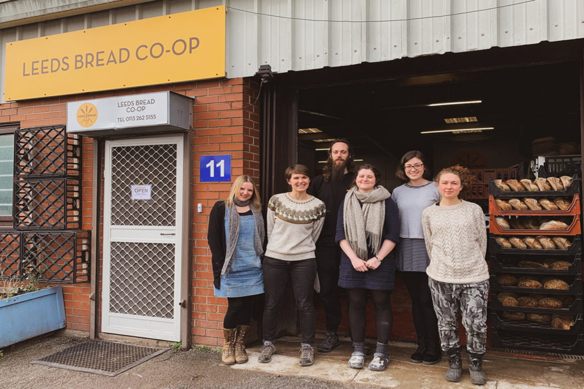People working at the Leeds Bread Co-op