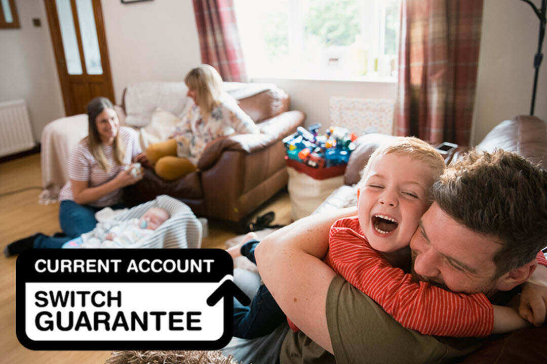 Switch to us and stay to receive up to £150 | Current account switch guarantee