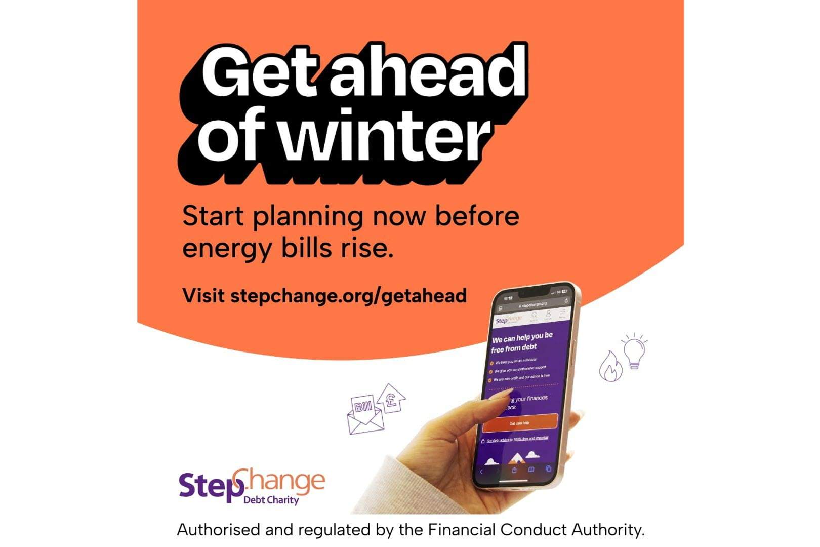 Get ahead of winter | StepChange | Authorised and regulated by the Financial Conduct Authority