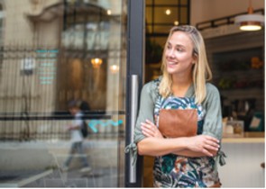 Woman smiling